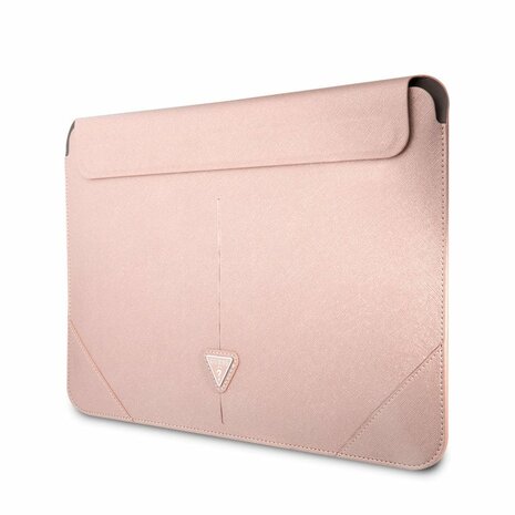 Guess 14 Inch Laptop and Tablet Sleeve - PU Saffiano - Pink